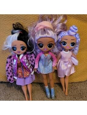 Lol Surprise OMG bundle Winter Disco Dollie, Kitty K and Miss Royale